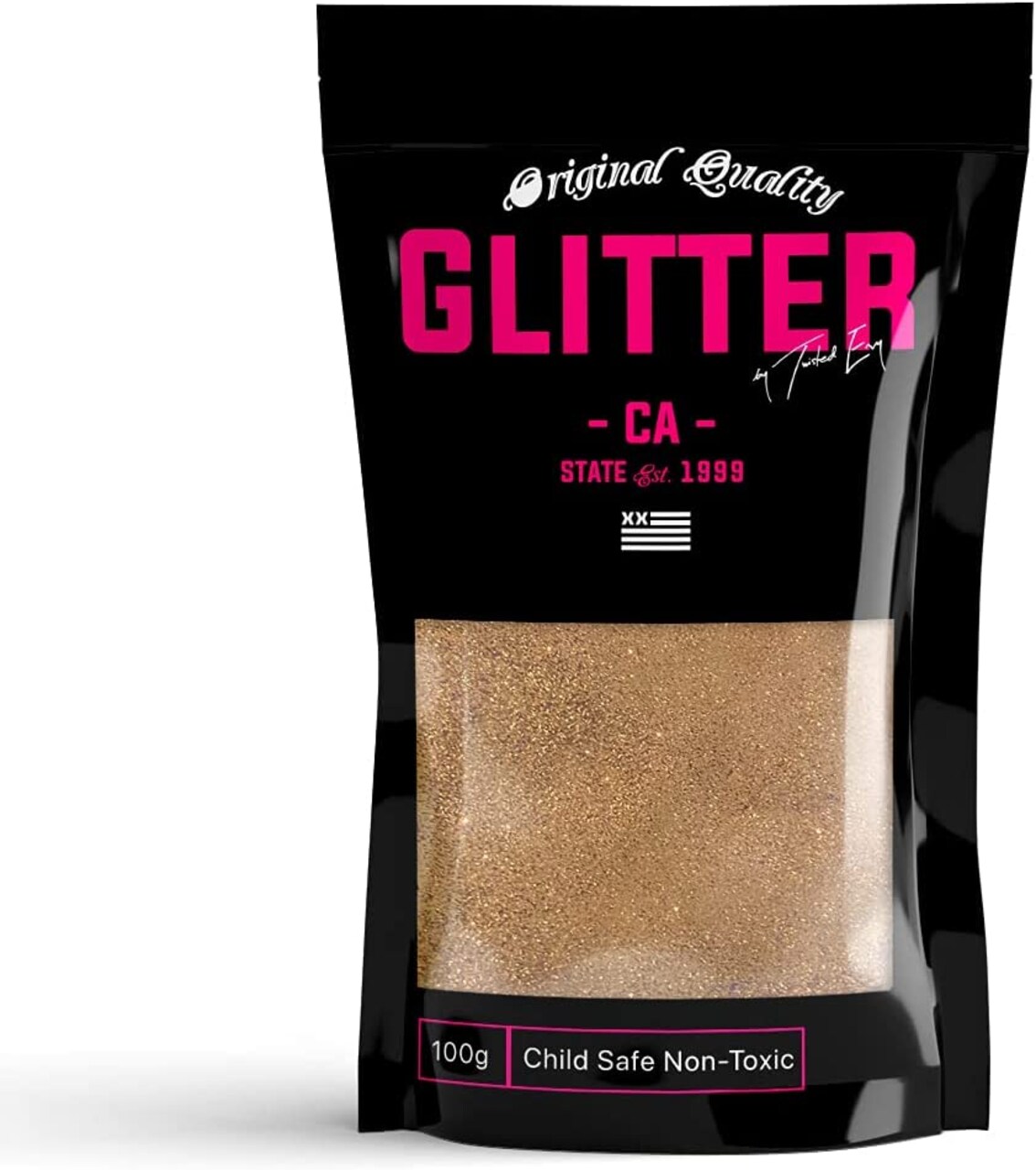 RUSTY GOLD Premium Grade Ultra Fine Glitter Powder Dust 100g / 3.5oz use with Arts & Crafts Decoration Wine Glass Flowers Wedding